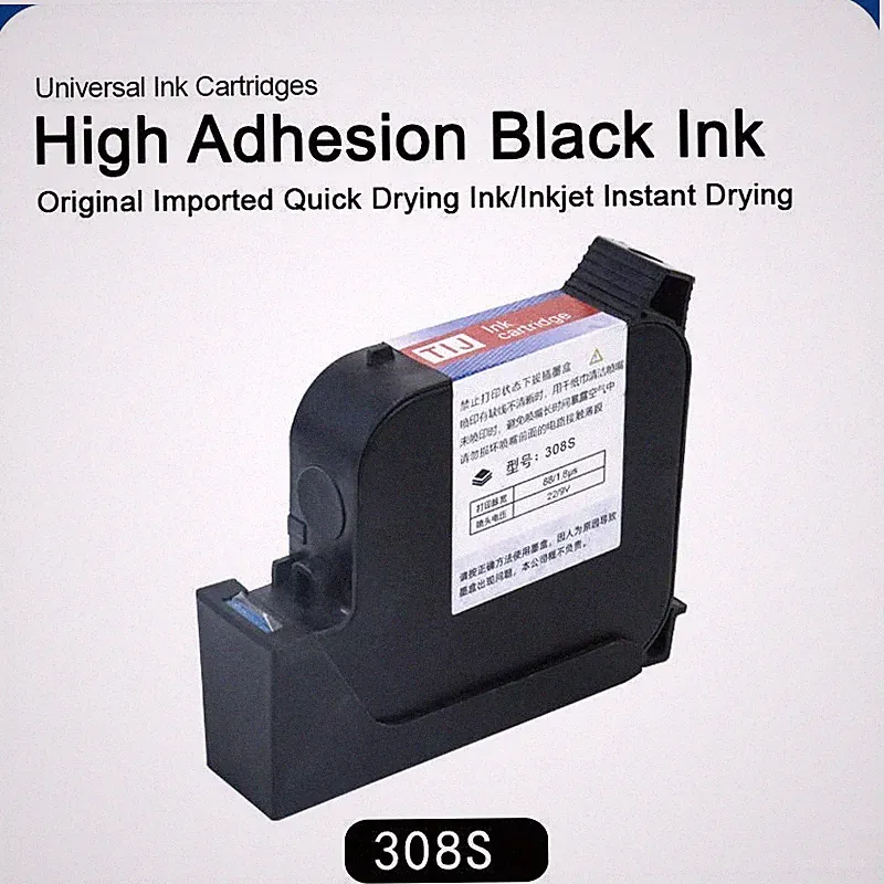 3PCS 308S Fast Dry Ink 45ml for Handheld inkjet Printer Cartridges for 25.4mm