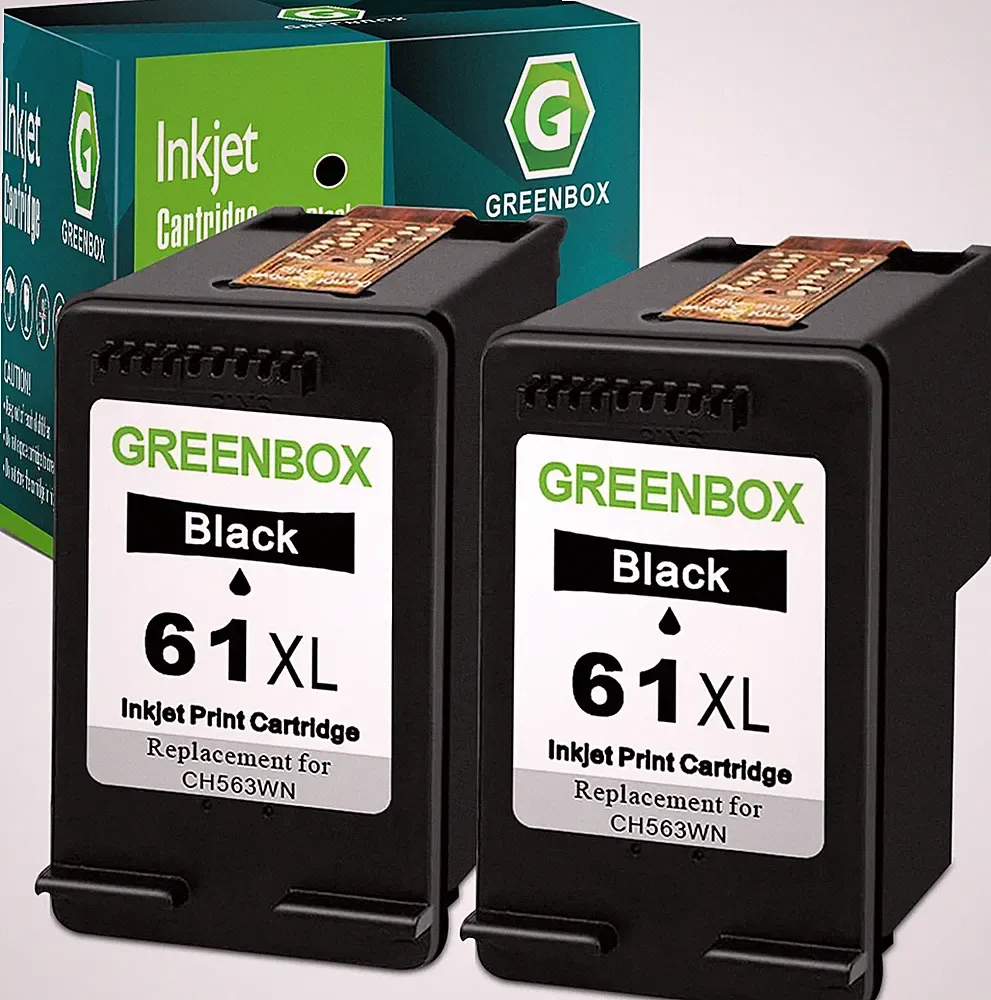 61XL Black Ink Cartridges Combo Pack Replacement for HP 61 Ink for Envy 4500...