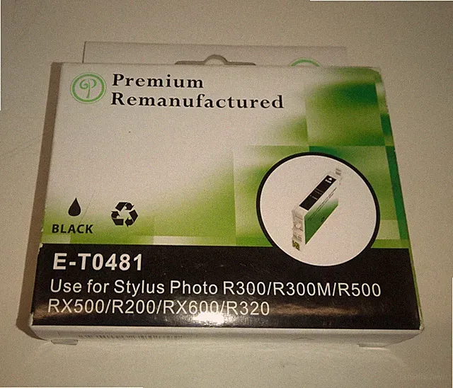 Green Project E-T0481 Ink Cartridge Replaces Epson T048120 - BLACK *NEW IN BOX*