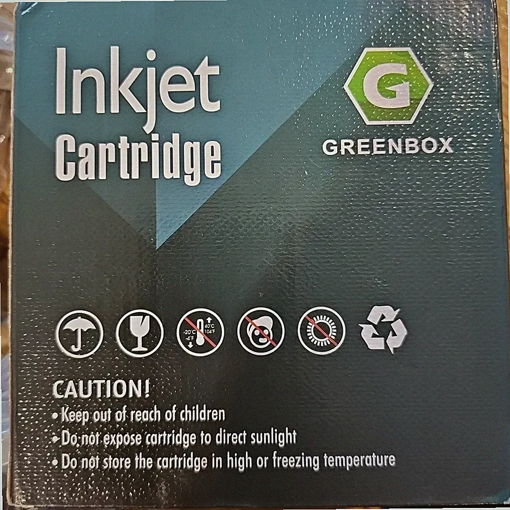 Greenbox For HP XL Printer Cartridges Black And Color DeskJet OfficeJet Pack 15