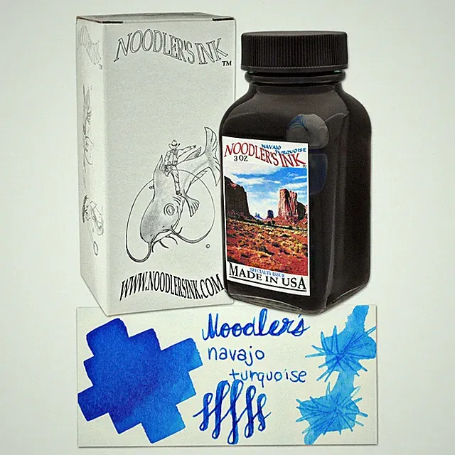 Noodler's Ink Mesa Turquoise Bottled Ink for Fountain Pens - New In Box