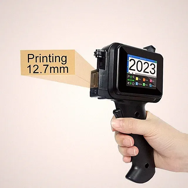 TIJ Handheld Inkjet Printer Portable - Date Coding Machine for Carton Box