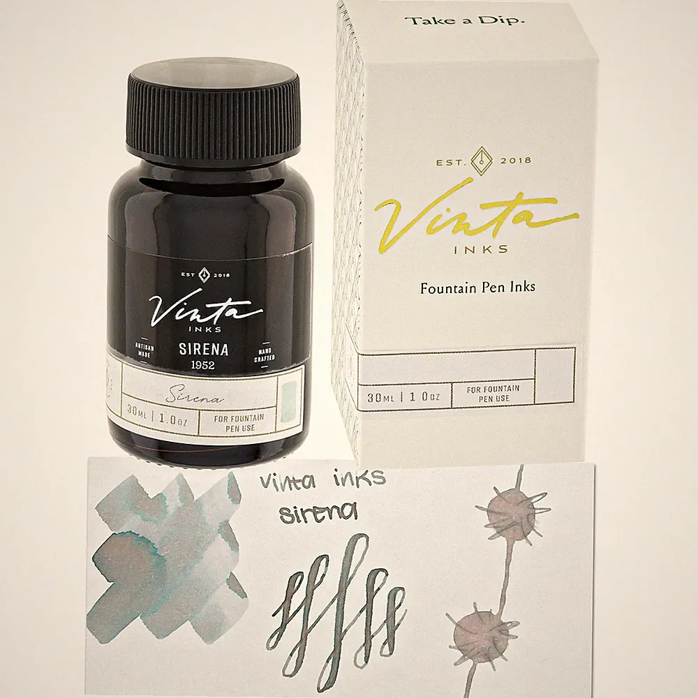 Vinta Inks 2.0 Bottled Ink in Mermaid Green [Sirena 1952] - 30mL - NEW in Box